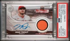 2022 Topps Tribute Stadium Signatures Mike Trout #TSS-MT card