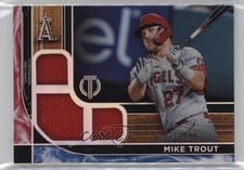 2022 Topps Tribute Triple Relics Mike Trout #TTR-MT card
