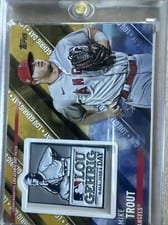 2022 Topps Update Special Event Patch Autographs Mike Trout #SEP-MTR card