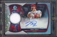 2023 Bowman Chrome Autograph Relics Mike Trout #BCAR-MT card