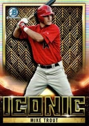 2023 Bowman Chrome Iconic Mike Trout #BI-1 card
