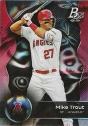 2023 Bowman Platinum Base Set Mike Trout #100 card
