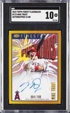 2023 Finest Flashbacks Autographs Mike Trout #173 card