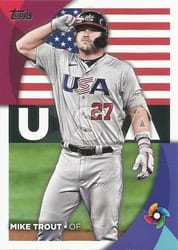 2023 Topps 2023 World Baseball Classic Stars Mike Trout #WBC-1 card