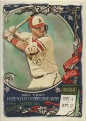 2023 Topps Allen & Ginter Spotless Spans Mike Trout #SS-39 card