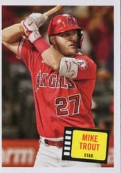 2023 Topps Archives 1957 Hit Stars Mike Trout #57HS-13 card