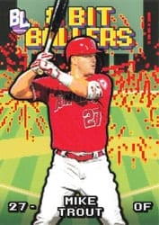 2023 Topps Big League 8-Bit Ballers Mike Trout #8B-2 card