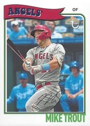 2023 Topps Brooklyn Collection Base Set Mike Trout #30 card
