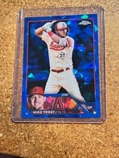 2023 Topps Chrome Sapphire Edition Base Set Mike Trout #27 card