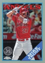 2023 Topps Chrome Update 1988 Topps Baseball Mike Trout #88CU-2 card
