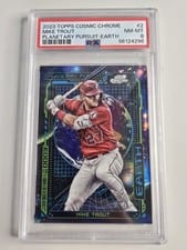 2023 Topps Cosmic Chrome Planetary Pursuit Earth Mike Trout #PPE-2 card