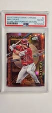 2023 Topps Cosmic Chrome Planetary Pursuit Saturn Mike Trout #PPSA-2