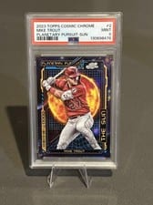 2023 Topps Cosmic Chrome Planetary Pursuit Sun Mike Trout #PPS-2 card