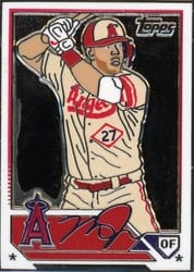 2023 Topps Enamel Pin Mike Trout #10 card