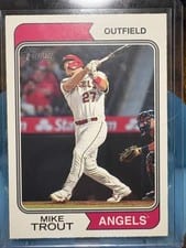 2023 Topps Heritage Mini Mike Trout #5 card