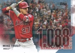 2023 Topps Japan Edition Strength in Numbers Mike Trout #SS-6 card
