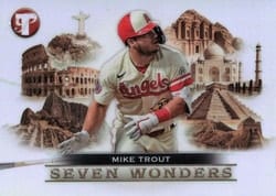 2023 Topps Pristine 7 Wonders Mike Trout #7W-1 card