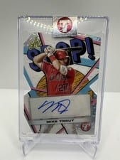 2023 Topps Pristine Oh, Snap! Autographs Mike Trout #OSA-MT card
