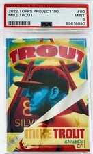 2023 Topps Project 100 Base Set Mike Trout #60 card