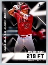 2023 Topps Significant Statistics Autographs Mike Trout #SS-7 card