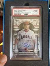 2023 Topps Tribute Olympus Autographs Mike Trout #OA-MT card