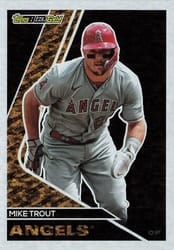 2023 Topps Update Black Gold Mike Trout #BG-18 card