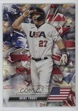 2023 Topps World Baseball Classic International Gems Mike Trout #IG-1 card