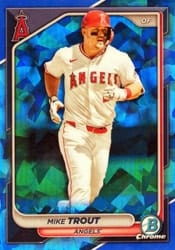 2024 Bowman Chrome Sapphire Edition Base Set Mike Trout #82 card
