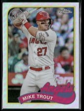 2024 Topps Chrome 1989 Topps Baseball Mike Trout #89CB-1 card