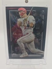 2024 Topps Chrome Black Depth of Darkness Mike Trout #DOD-1 card