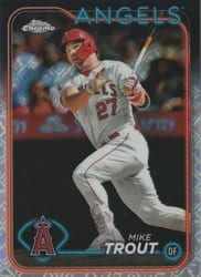2024 Topps Chrome Logofractor Edition Base Set Mike Trout #200 card