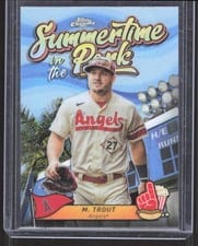 2024 Topps Chrome Summertime in the Park Mike Trout #SITP-10 card