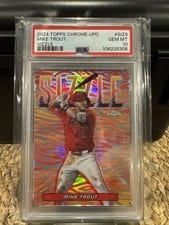 2024 Topps Chrome Update Sizzle Mike Trout #SIZ-9 card