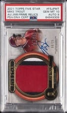 2024 Topps Five Star Autographed Jumbo Prime Relics Mike Trout #FSJP-MT card