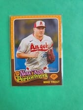2024 Topps Heritage Mini New Age Performers Mike Trout #NAP-3 card