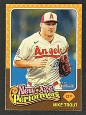 2024 Topps Heritage New Age Performers Mike Trout #NAP-3 card