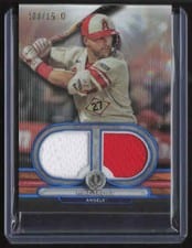 2024 Topps Tribute Single-Player Dual Relics Mike Trout #DR-MT card