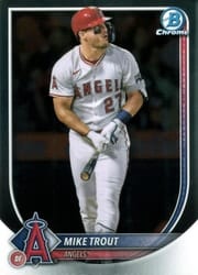 2025 Bowman Chrome Base Set Mike Trout #27 card
