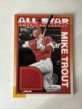 2025 Topps 1990 Topps Baseball All-Star Relics Mike Trout #90ASR-MT card