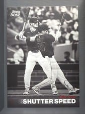 2025 Topps Black & White Shutter Speed Mike Trout #SS17 card