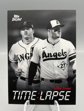 2025 Topps Black & White Time Lapse Mike Trout #TL1 card