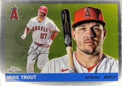 2025 Topps Chrome Platinum Base Set Mike Trout #1 card