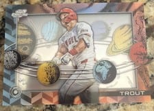 2025 Topps Cosmic Chrome Planetarium Mike Trout #P-13 card