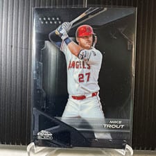 2026 Topps Chrome Black Base Set Mike Trout #2 card