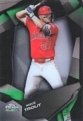 2026 Topps Chrome Black Depth of Darkness Mike Trout #DOD-14 card