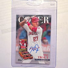2026 Topps Cover Athletes Autographs Mike Trout #COVR-MT card