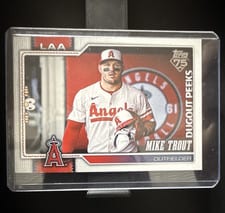 2026 Topps Dugout Peeks Mike Trout #350 card