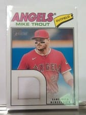 2026 Topps Heritage Real One Relics Mike Trout #ROR-MT card
