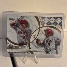 2024 Topps Dynamic Duals Base Duals Mike Trout / Albert Pujols #5 card