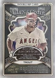 2024 Topps Allen & Ginter Double Rip Cards Mike Trout / Bryce Harper (Los Angeles Angels / Philadelphia Phillies) #DRIP-TH card